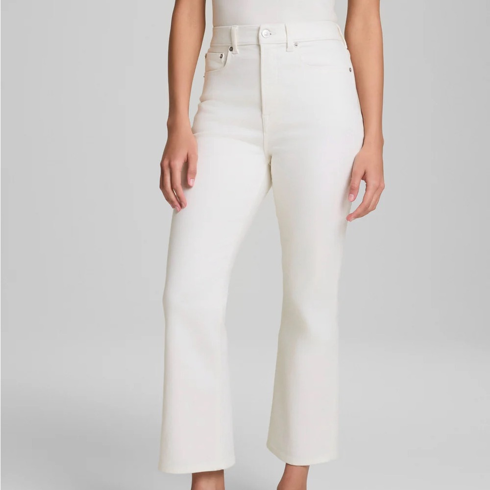 Spanx Kick Flare Jeans in Linen White NWT Size 2X or 22